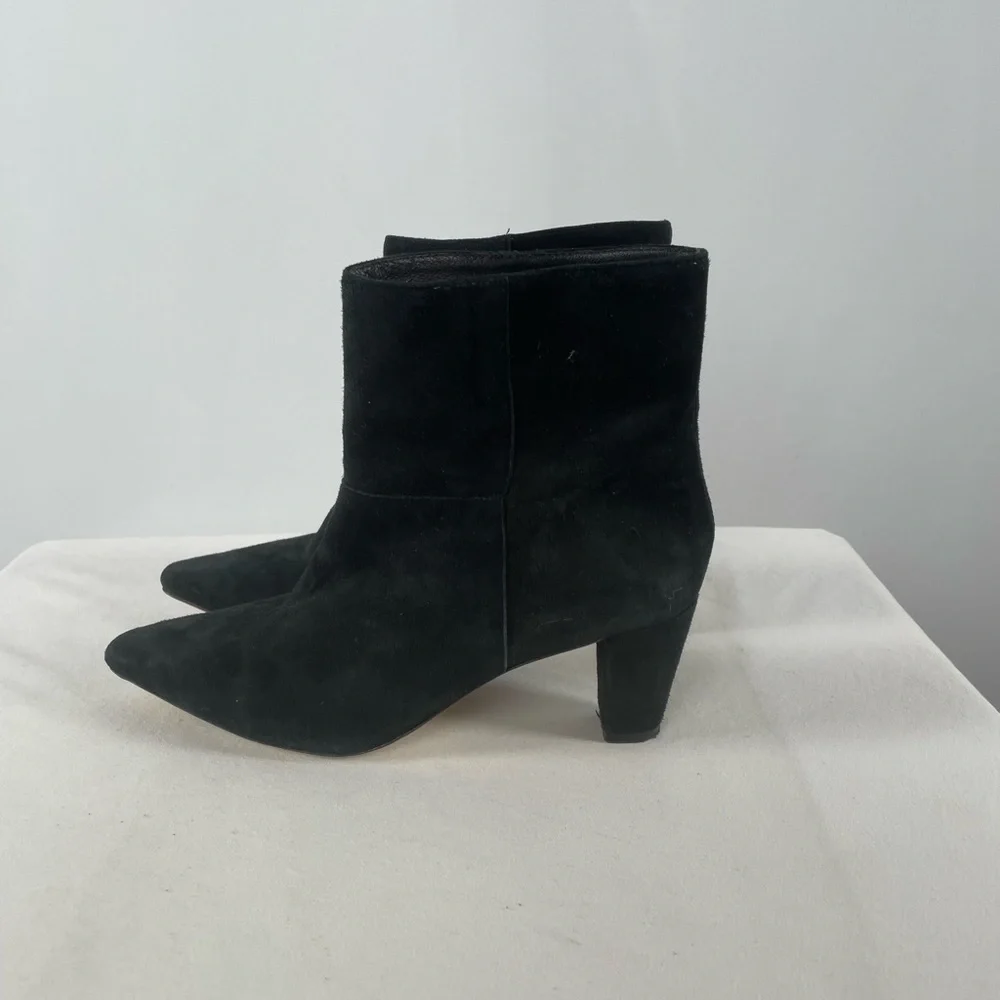 Rachel Zoe Ginz Suede Ankle Bootie in‎ Black Size 7